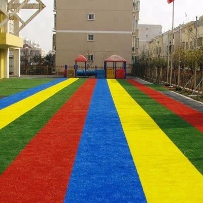 Czerwony Żółty Błękitny Fioletowy Sztuczne Dzieci Trawa Puszka tęcza Gęstość pas startowy 22050 szwów/m2