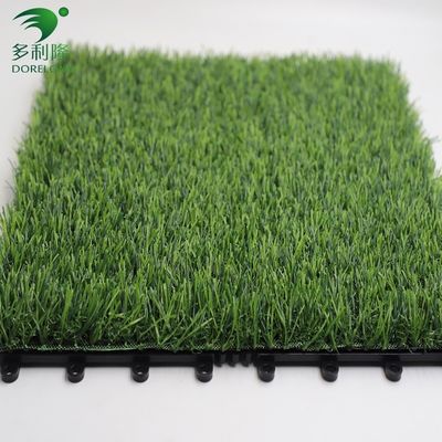 Komercyjny sztuczny trawnik z płytkami z wzajemnym połączeniem 3/8 cali gauge DIY Pet Lawn Mat