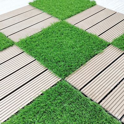 Komercyjny sztuczny trawnik z płytkami z wzajemnym połączeniem 3/8 cali gauge DIY Pet Lawn Mat