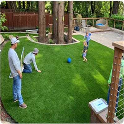 Podłoga do ogrodów sportowych Sztuczna trawnika sztuczna Trawnik krajobrazowy Grass Carpet Roll 40mm Czarny Zielony kolor