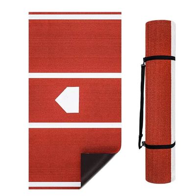 Niestandardowy przenośny podwójny PP NET PU Backing Baseball Hitting Mat do ćwiczeń domowych