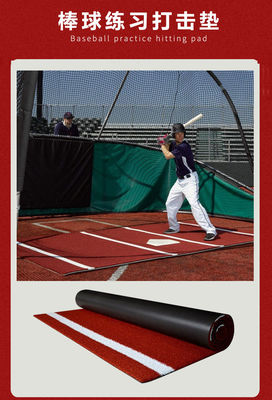 Niestandardowy przenośny podwójny PP NET PU Backing Baseball Hitting Mat do ćwiczeń domowych