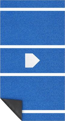 Zielony/Błękitny/Czerwony Baseball Mat 12' x 6' Wysokość stosu 15mm Wnętrze