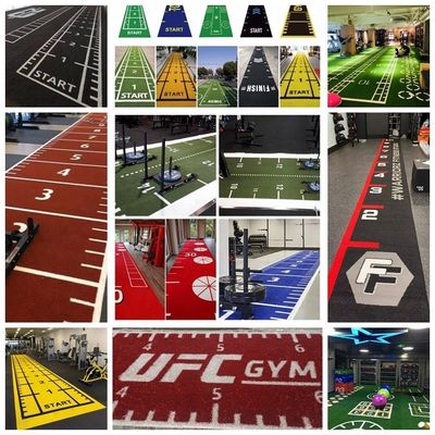 3/16&quot; wymiar trawy sztucznej do fitnessów podłogi zielone czerwone czarne niebieskie białe różowe