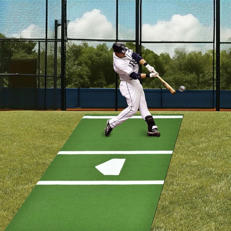 Home Plate Batting Made Better z 5ft*8ft Pro-Model Hitting Mat i sztucznej trawy